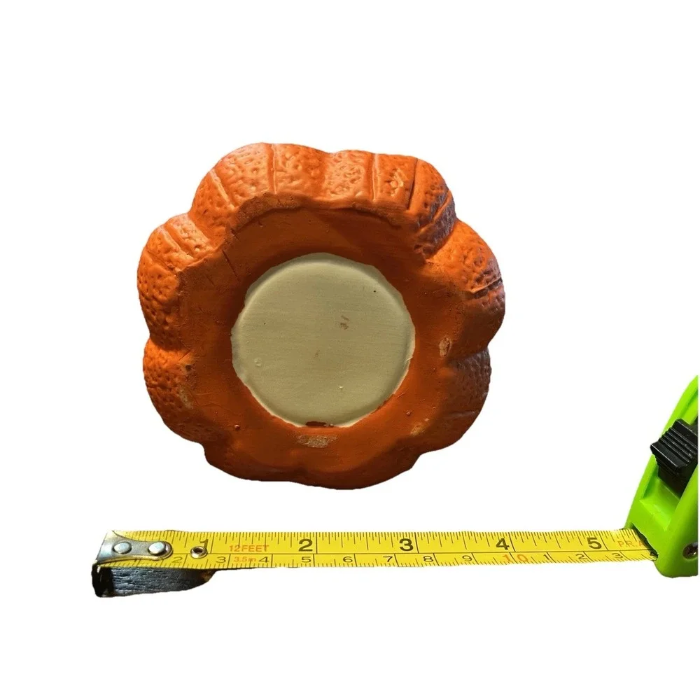 Vintage K-Mart Halloween Pumpkin Jack-O'-Lantern Votive Candle Holder
